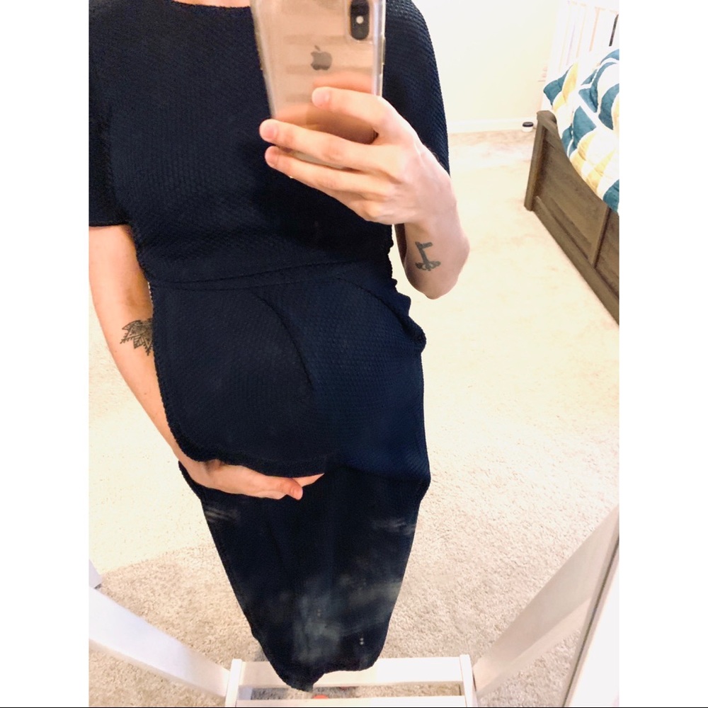 ASOS mamalicious Navy Skater Dress
